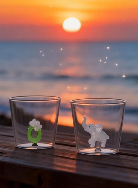 ichendorf  稀树草原系列 意大利手工玻璃杯水杯挂耳杯水壶平口杯