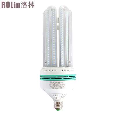 洛林(ROLin)大功率LED灯泡U型节能灯玉米灯E27-6U60W白光6500K(量