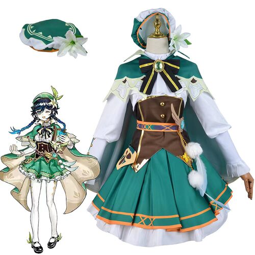 现货 温迪原神cos服cosplay动漫角色可爱扮演服装表演服温迪cos服