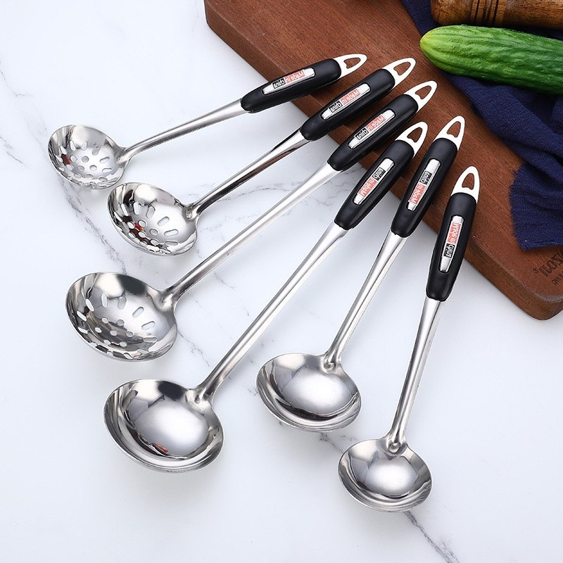 不锈钢汤勺漏勺小号加长塑料柄火锅勺漏打菜勺厨房用具,厨房/烹饪用具,汤勺,淘宝优惠券,粉丝福利购,淘宝优惠卷