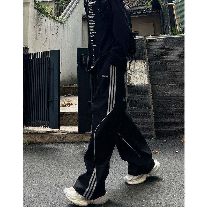男势能户外机冲锋裤筒男生206秋季2新N24CYF49款条纹工装裤宽松直