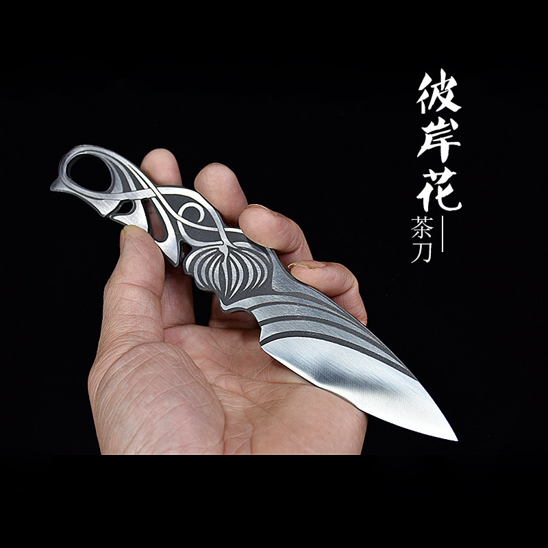 龙泉手工一体茶刀复古中式茶针撬茶器普洱茶锥家用茶道配件不锈钢
