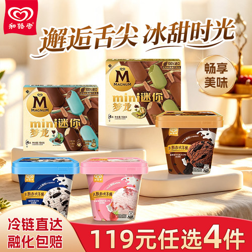 和路雪梦龙冰淇淋雪糕开心果