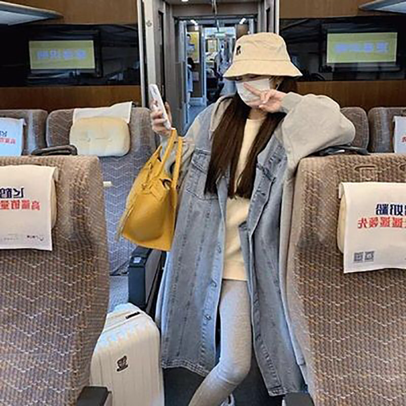 임부복 가을 겨울 패션 양복 벨벳 재킷 두꺼운 상의와 스커트 투피스 겨울 의류 인터넷 연예인 트렌드