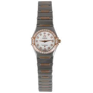 闲鱼优品 欧米茄星座9新18K玫瑰金镶钻石英奢侈品二手手表女表