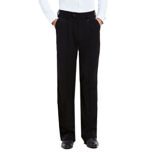 NY纳艺男士舞蹈裤拉丁舞裤摩登舞国标舞交际舞黑色阔腿裤男21108K