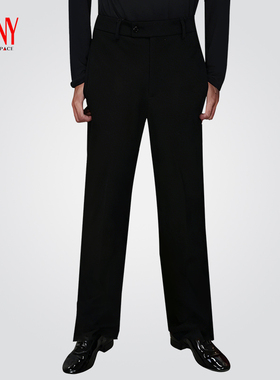 NY纳艺舞蹈裤男士摩登舞下装裤子国标舞直筒裤男成人练功裤25101K