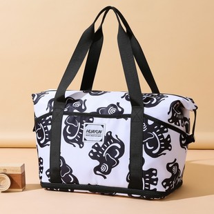 旅行包女大容量手提轻便防水行李包短途出差旅游登机待产包收纳袋