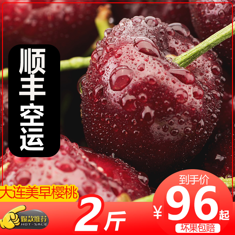 【顺丰速运】大连美早樱桃净重2斤装国产车厘子应季采摘