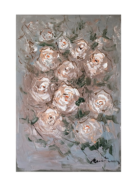 Jellypaint中古风花卉肌理油画