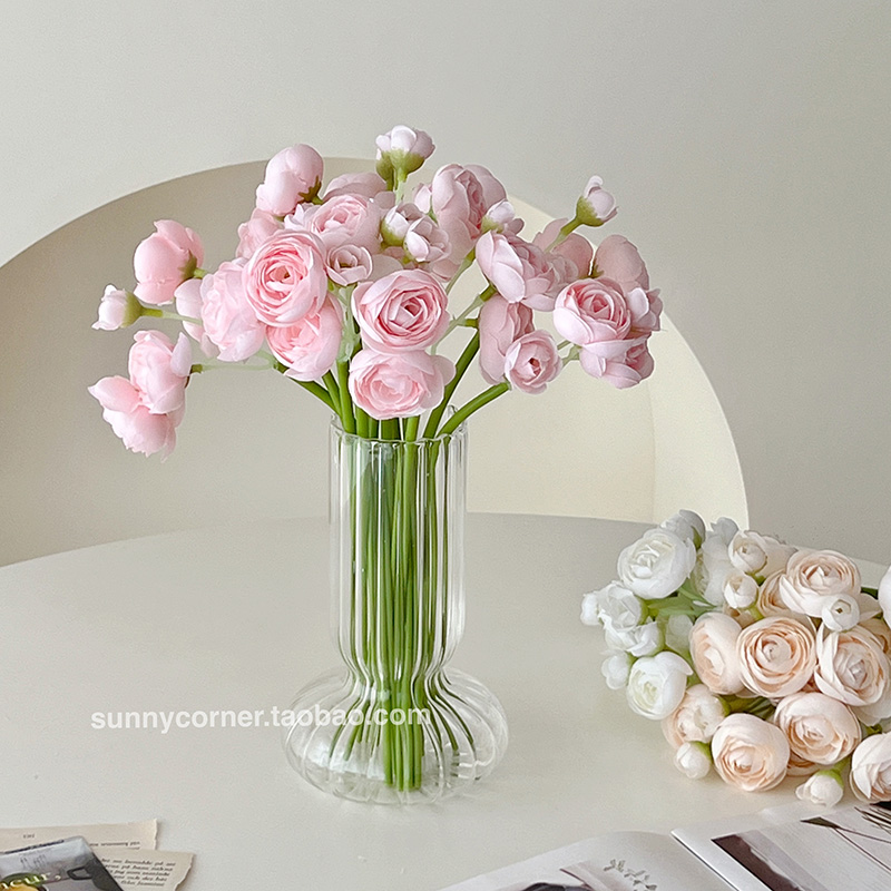 洋牡丹仿真花桌面花艺装饰摆件