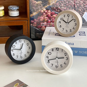 简约家用台式 静音迷你小闹钟学生卧室桌面床头夜光电子时钟摆件