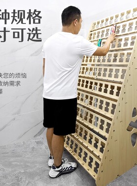 新品落地竖放三角手机支架木会议办公手机展示收纳充电散热