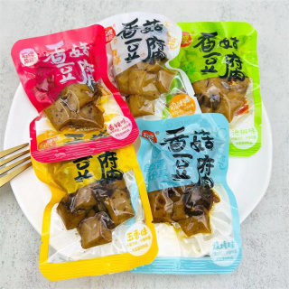 石牌磨房香菇豆腐干香辣鸡汁泡椒五香烧烤多口味休闲办公小吃零食