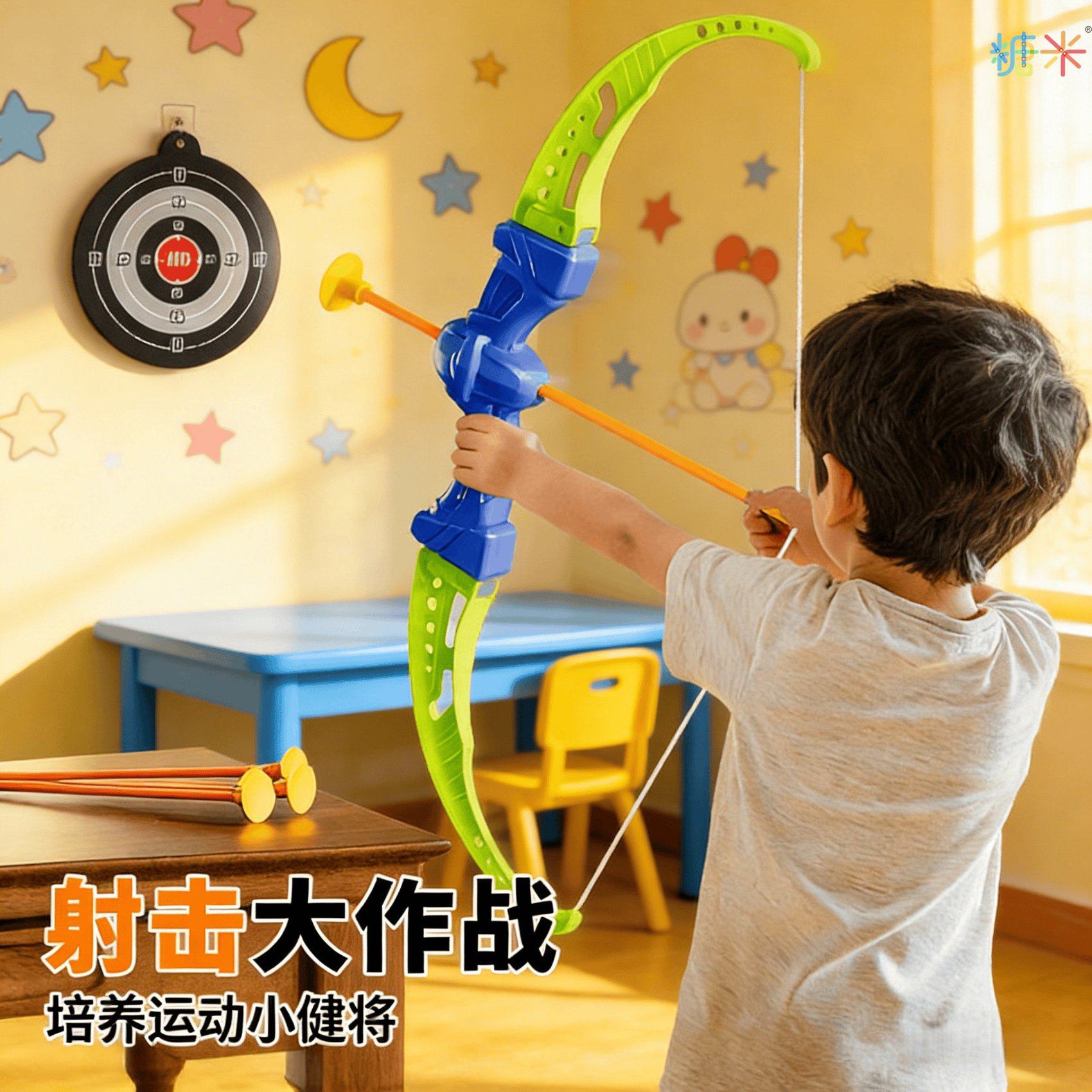 糖米儿童弓箭玩具套装入门射击全套吸盘箭家用户外运动男女孩礼物,玩具/童车/益智/积木/模型,弹弓/飞镖/射击/射箭类,淘宝优惠券,粉丝福利购,淘宝优惠卷
