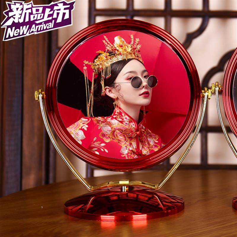 i。结婚小镜子红色 新娘女生家用双面镜桌面好看的北欧精致简约|ruв категории фестиваль товаров/подарок, культурные, творческие товаров, культурные, творческие косметическое зеркало - от Buy2taobao.com для оказания профессиональной услуги покупки агента Taobao