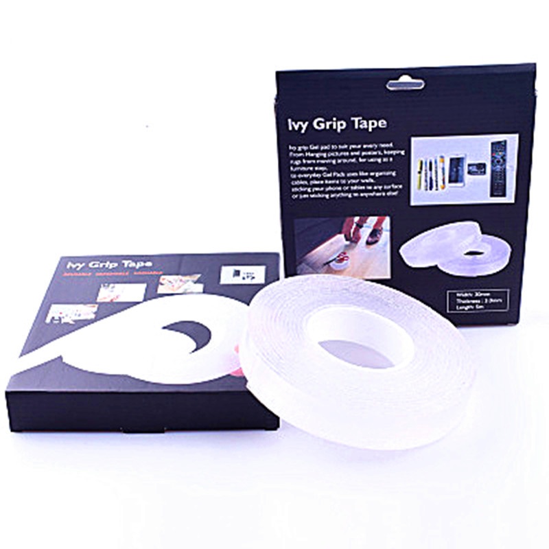 爆款grip tape黑科技纳米无痕胶带双面贴魔力胶卷胶垫收纳