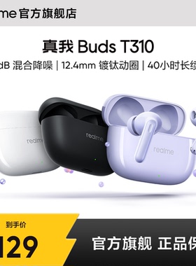 【新品上市】realme真我Buds T310入耳式无线蓝牙耳机超长续航