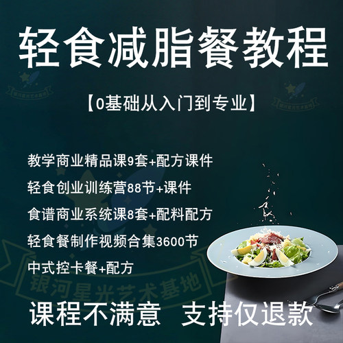 轻食餐教程健康美食健身餐计划素材营养教学一日三餐菜谱减肥款