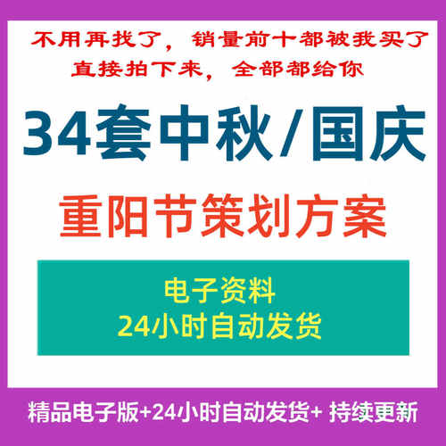 中秋节国庆节重阳节活动策划方案案例PPT模板品牌营销推广2025