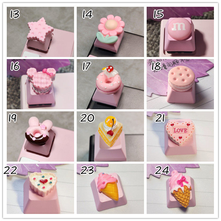 甜甜圈鍵帽粉色蛋糕r4二鍵盤唯個性冰激淩機械少女滿糖果甜點在類目 電腦硬件/顯示器/電腦周邊, 鍵盤中 - 來自Buy2taobao.com提供專業的淘寶代購服務