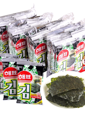 海牌海苔韩国进口即食烤紫菜片