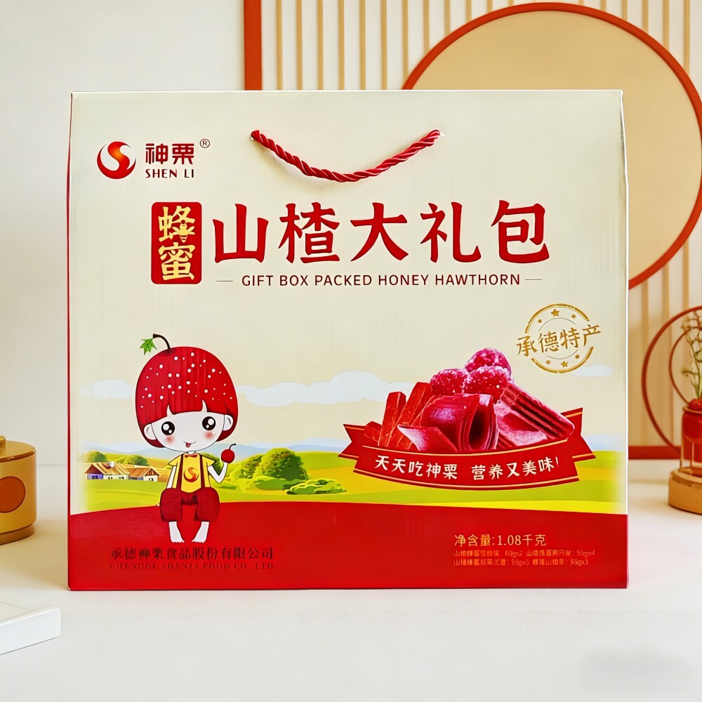 承德特产宽城神栗蜂蜜山楂大礼包蜂蜜雪丽球果丹皮板栗汉堡山楂条
