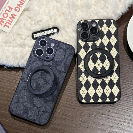 九科星适用于vivo y300i手机壳y200旋转支架y100pro折叠y77e商务y35M懒人y76s皮质y33s小众y12简约y19保护套