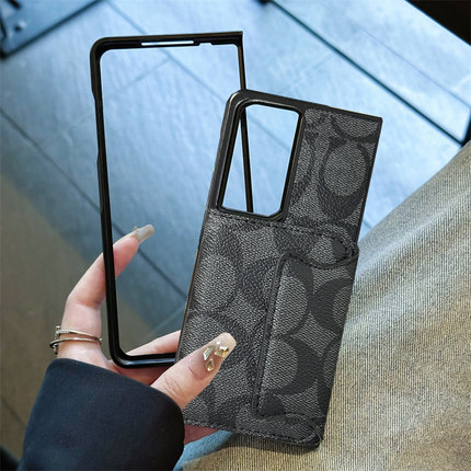 九科星适用于vivo X Fold2折叠手机壳X Fold3Pro商务支架X Fold3插卡夹套Fold3男女Fold2零钱包xfold3小众便