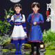新款 儿童蒙古族传统长袍服装 少数民族男女童蒙古舞蹈演出服饰旅拍