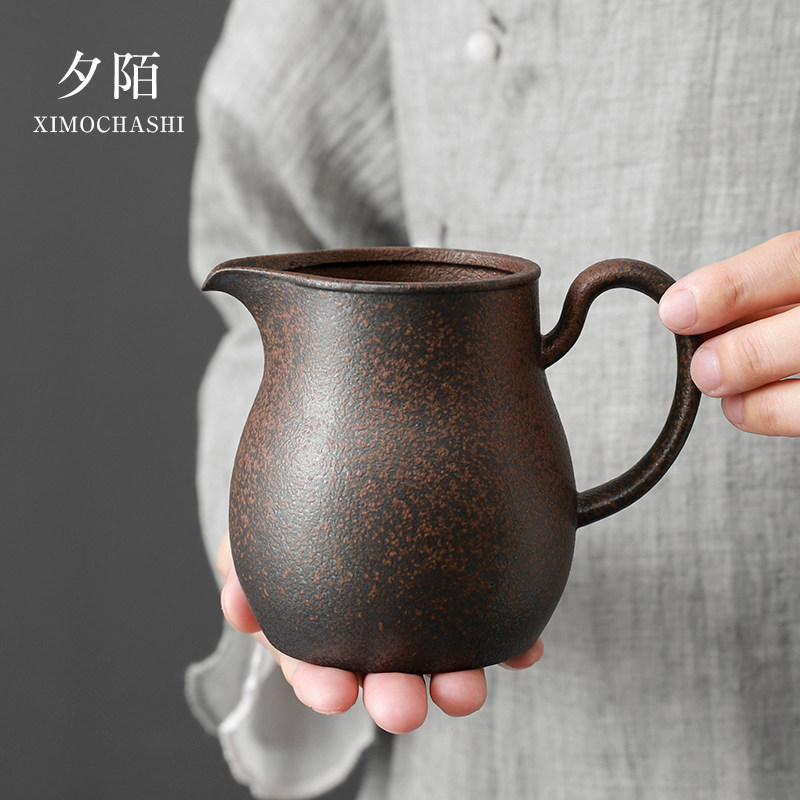 粗陶公道杯单个大容量分茶器家用复古中式匀杯茶海公道杯茶漏套装,餐饮具,公道杯,淘宝优惠券,粉丝福利购,淘宝优惠卷