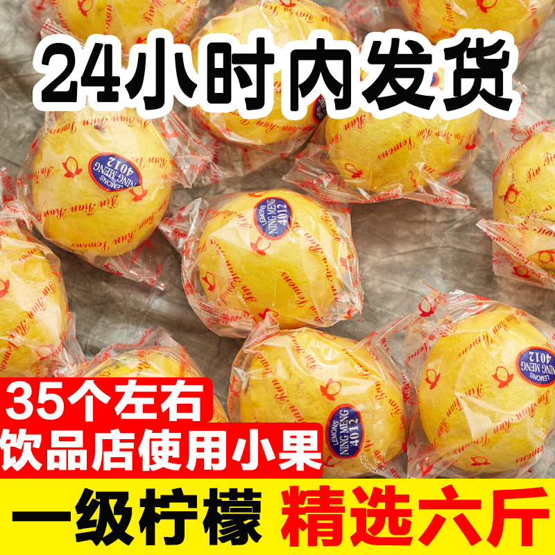 柠檬新鲜优质一级小果精选6斤整箱现摘现发黄柠檬安岳柠檬包邮