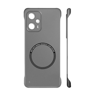 适用于红米note12turbo手机壳note13pro+全透明磁吸无边框note11T硬壳5G超薄散热note10高级感note9保护套se