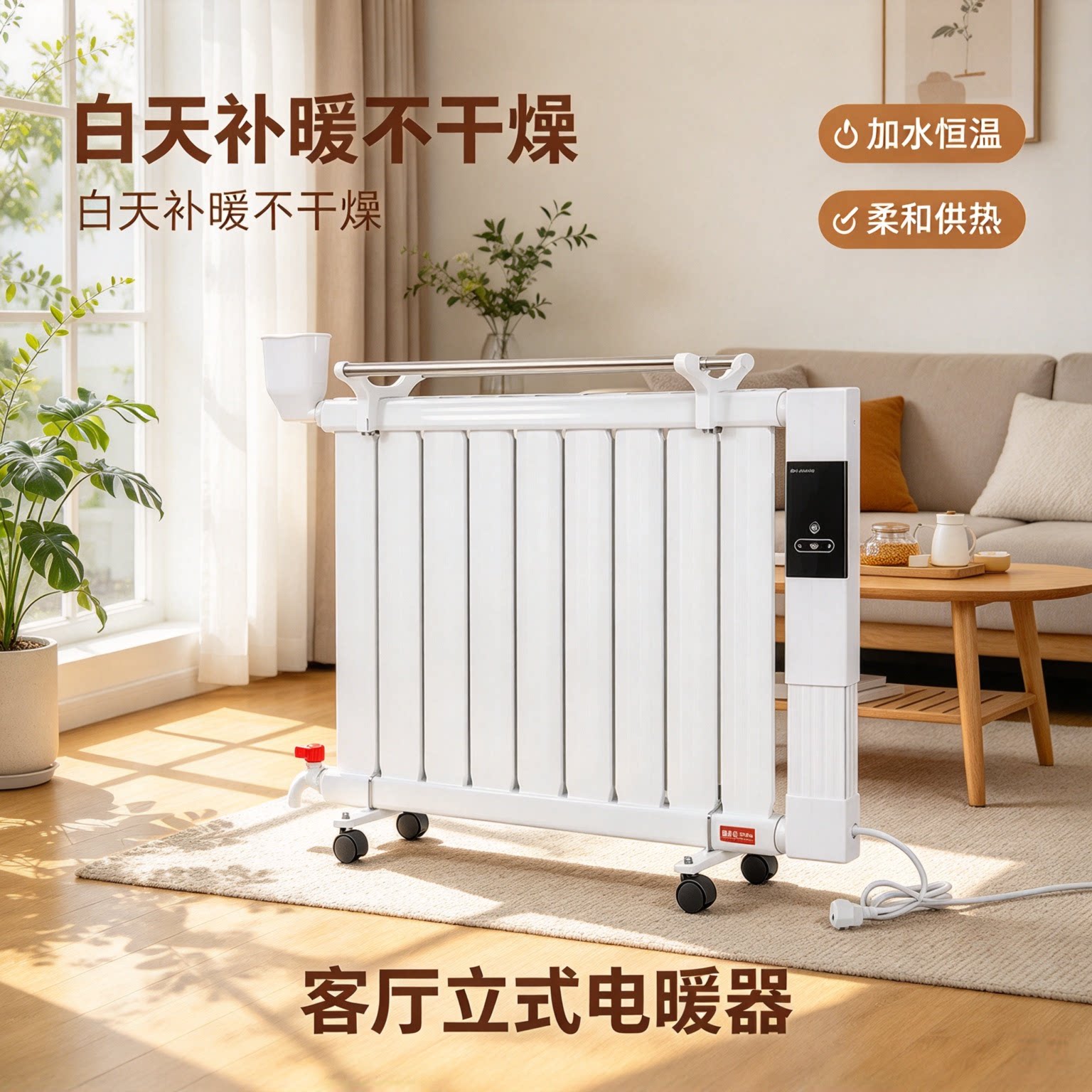 可移动加水式电暖气客厅恒温补暖