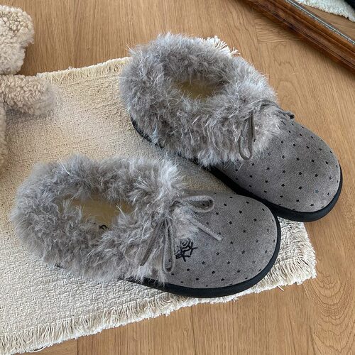 鹿谷可可厚底毛毛雪地靴女款