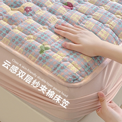 夹棉床笠罩床罩席梦思床垫保护套