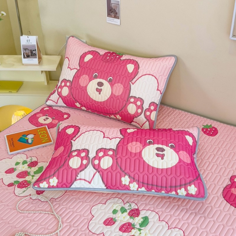 乳胶枕头套一对装夏季凉感冰丝枕套48cmx74cm单个大号枕芯内胆套