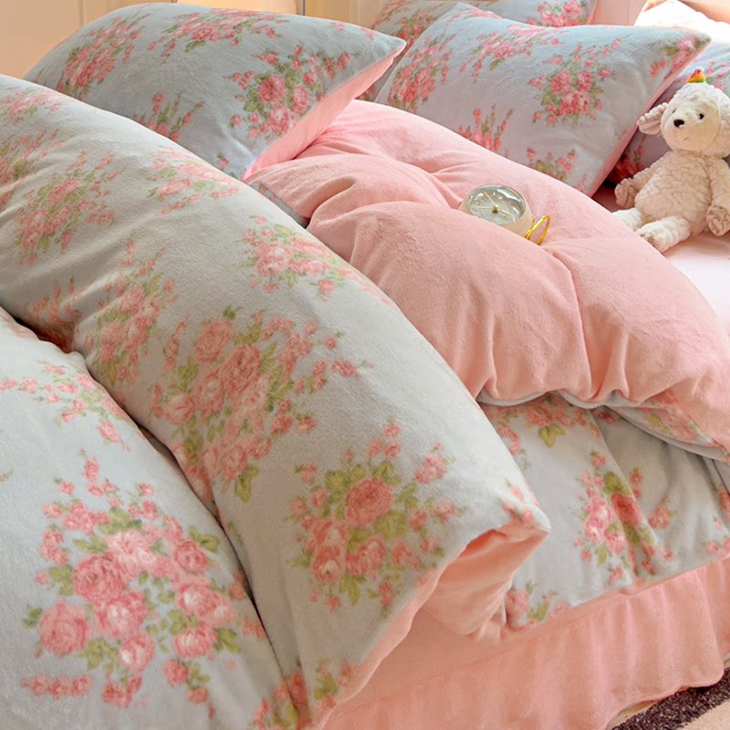 双面牛奶绒四件套2026新款家用加绒床单秋冬季床上用品加厚保暖