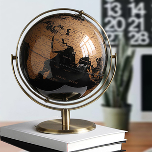家居摆件地球仪玄关办公室桌面摆设书房办公桌酒柜现代家居装饰品