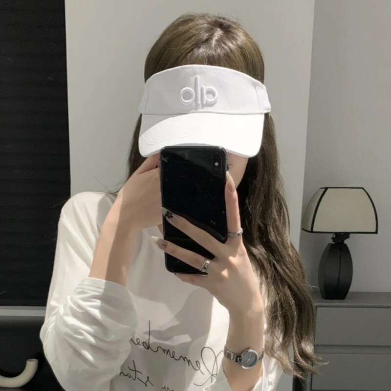 瑜伽空顶帽女显脸小户外遮阳帽防晒帽百搭跑步运动时尚羽毛球帽子