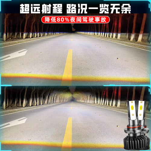 卡光迪汽车LED大灯远近白光超亮