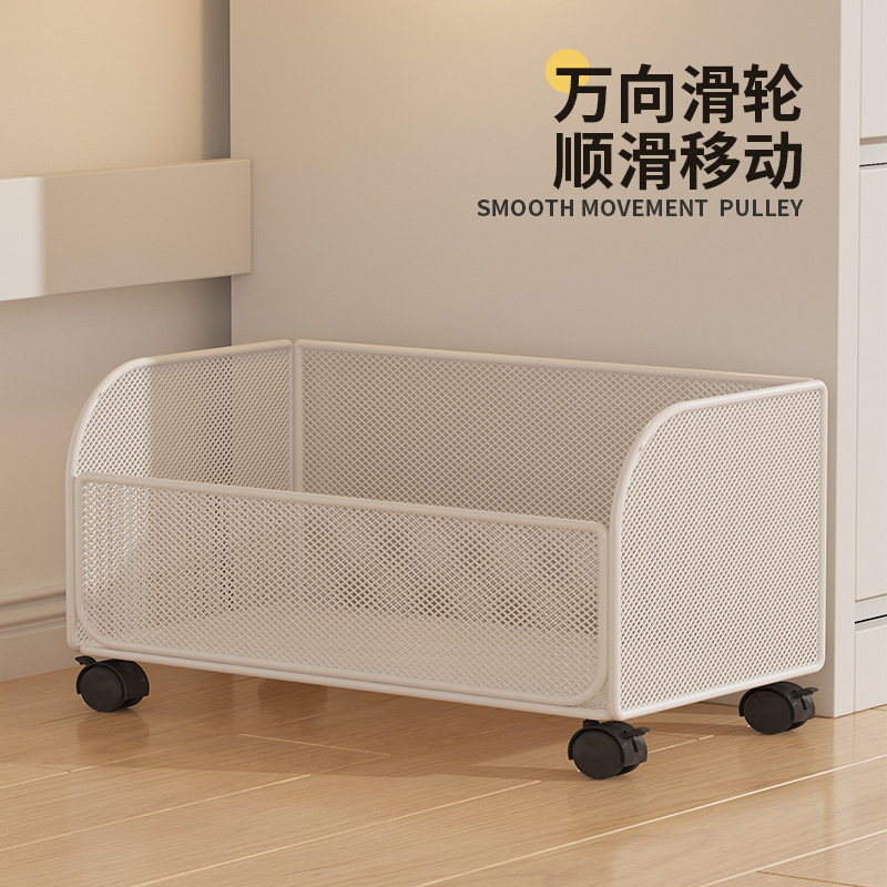 桌下可移动书包置物架书本收纳箱