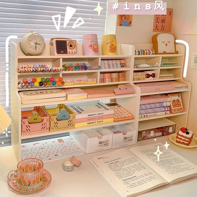 ins桌面置物架学生宿舍书桌