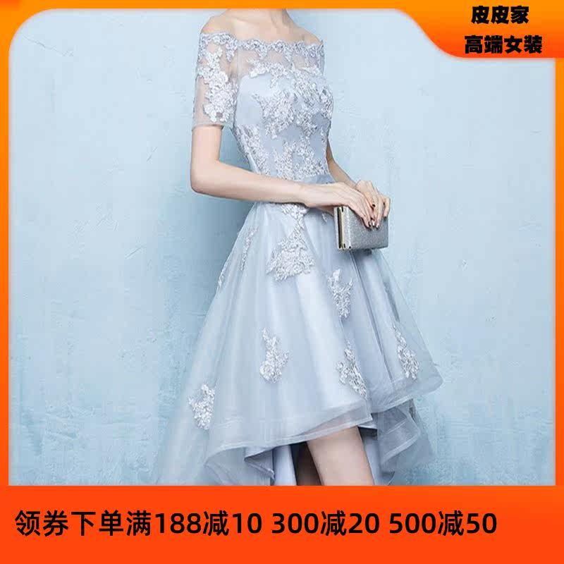 晚礼服2019新款平时可穿伴娘服一字肩仙气学生小礼服女宴会连衣裙|ruв категории Женская одежда, Cвадебные платья, платье/вечернее платье - от Buy2taobao.com для оказания профессиональной услуги покупки агента Taobao
