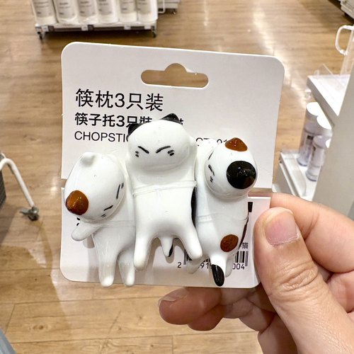 日本NITORI尼达陶瓷筷子架猫咪