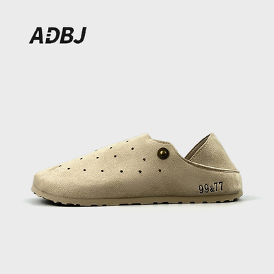 透气男轻质一脚蹬懒人休闲勃肯鞋