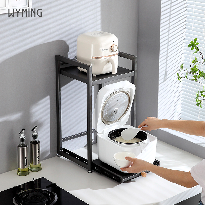 电饭煲置物架抽拉式层高可调