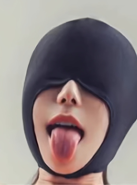 久爱sm成人用品情趣情侣全包头套弹力布透气眼罩露眼漏嘴头罩面具