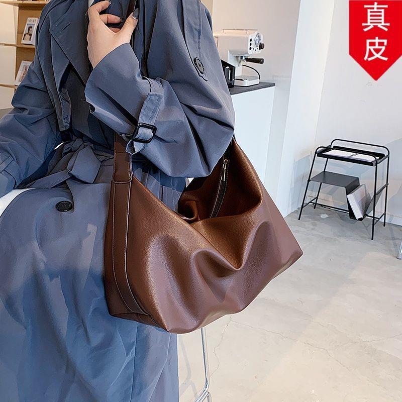 包百搭小众复古包包单肩包包女士新款上班高端真皮托特斜挎包通勤