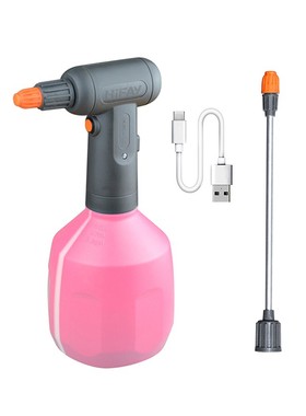 泓霏园艺电动喷壶1L加长杆充电洒水壶浇花壶园艺浇水壶自动喷水壶